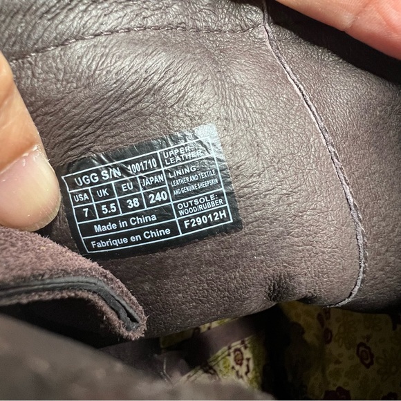 Ugg Australia Rumer Tall Brown Suede Clog Boots  Size 7 - Picture 5 of 16